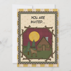 Woodsie Cabin any purpose Invitation