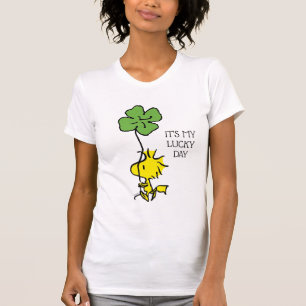 Woodstock Carrying Shamrock T-Shirt