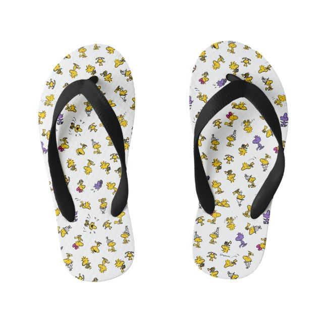 Woodstock Fun Pattern Kid's Jandals (Footbed)