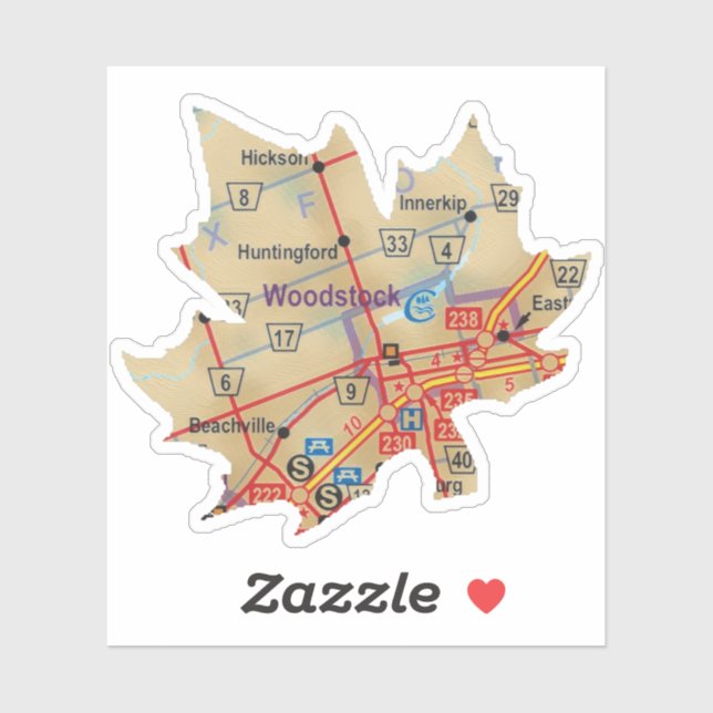Woodstock Ontario Map (Sheet)