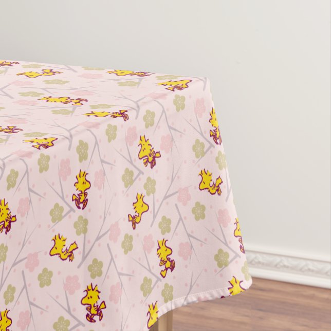 Woodstock Pink Cherry Blossom Pattern Tablecloth (In Situ)