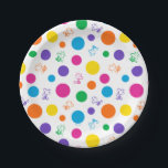 Woodstock Rainbow Polka Dot Pattern Paper Plate<br><div class="desc">Brighten up your table with these fun paper plates featuring Woodstock in a rainbow polka dot pattern. Perfect for Peanuts-themed parties, birthday celebrations, or any event where you want to add a cheerful, colourful touch, these plates capture the joyful spirit of Woodstock.</div>