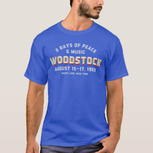 Woodstock Rock Music Festival Concert Varsity 1969 T-Shirt