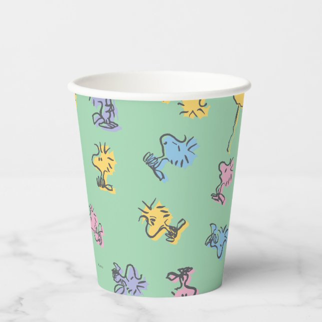 Woodstock Sugar Pop Art Pattern Paper Cups (Front)