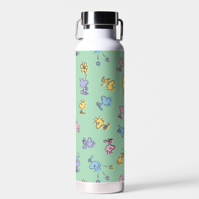 Woodstock Sugar Pop Art Pattern Water Bottle (Front)