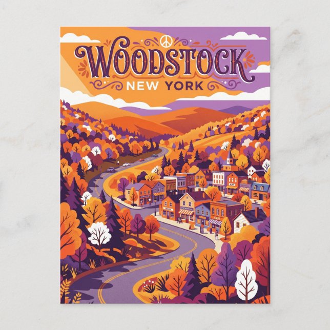 Woodstock USA Postcard (Front)