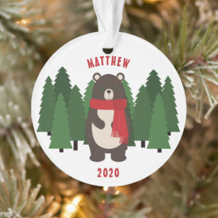 Woodsy Bear Ornament
