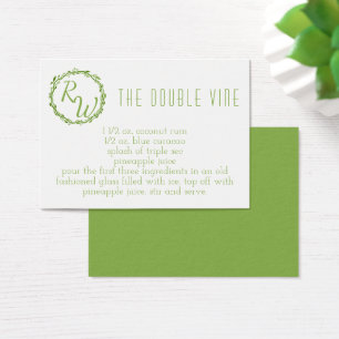 Woodsy Elegance Wedding Day Signature Cocktail