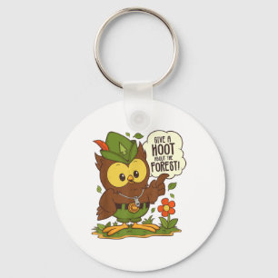Woodsy Owl Give A Hoot About The Forest Arbor Day  Key Ring