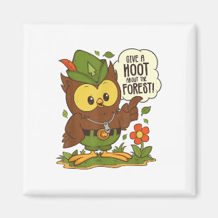 Woodsy Owl Give A Hoot About The Forest Arbor Day  Magnet