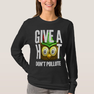 Woodsy Owl Give a Hoot Don't Pollute Distressed Vi T-Shirt
