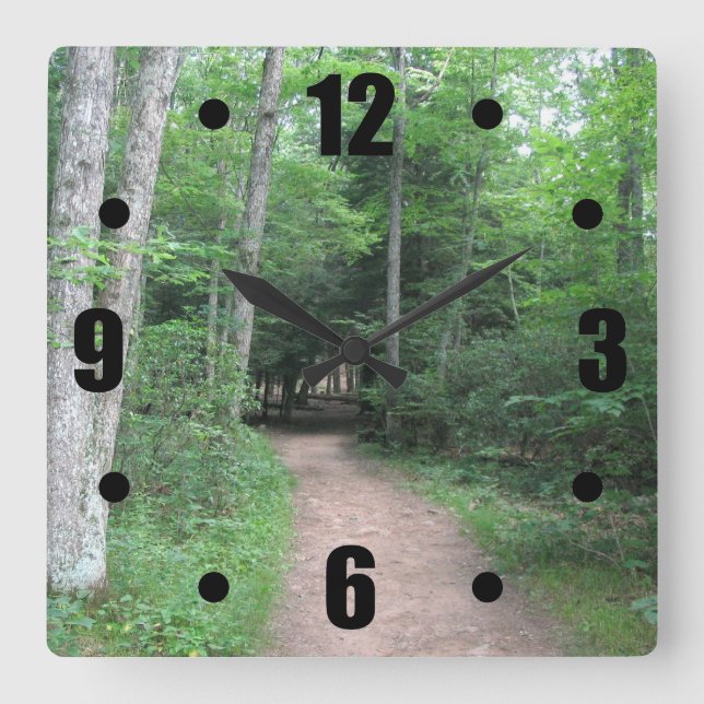 Woodsy Path Wall Clock (Front)
