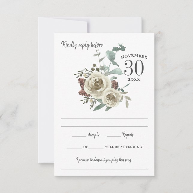 Woodsy Rose Watercolor Response (Front)