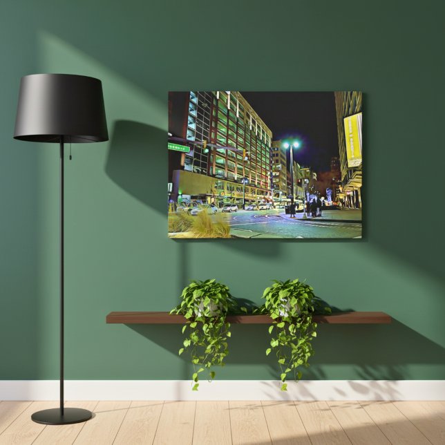  Woodward Ave. Detroit Canvas Print (Woodward Ave. Detroit Canvas Print)