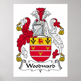 Woodward Family Crest Poster