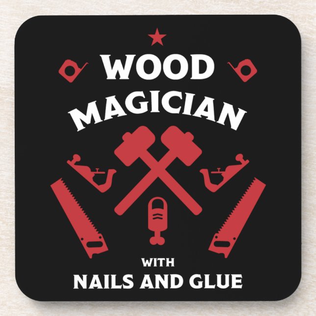Woodworker Artisan Coaster (Front)