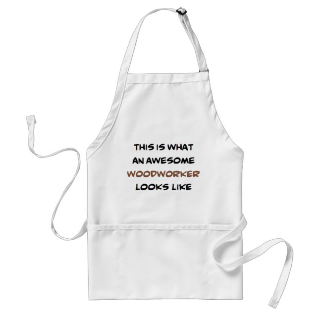 woodworker, awesome standard apron (Front)