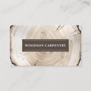 Woodworker Carpenter Business Card