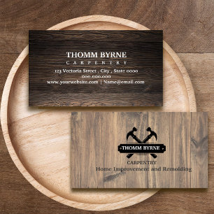 Woodworker  / Carpenter Tools Home Improvement  Business Card