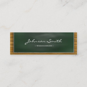 Woodworker - Cool Blackboard Personal Mini Business Card