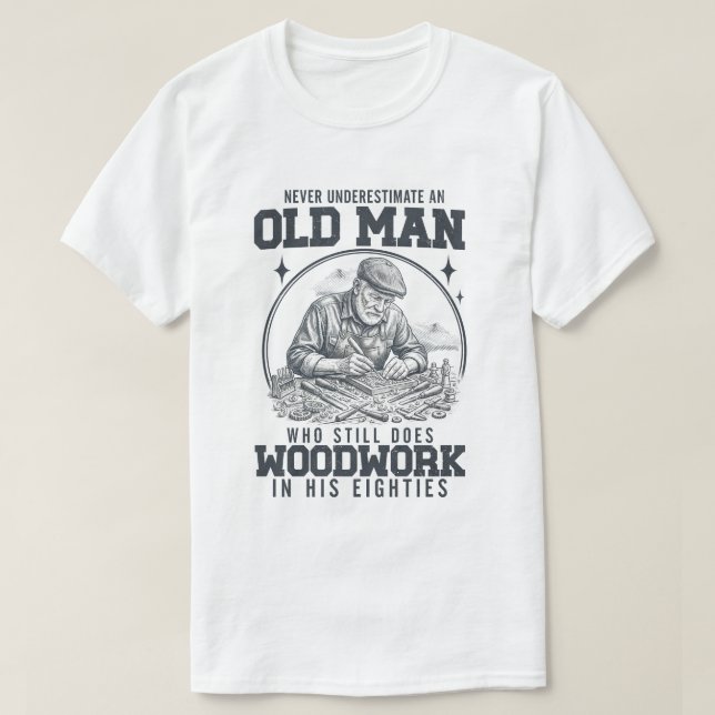 Woodworker Daily Commute Coffee – Funny Carpenter  T-Shirt (Design Front)