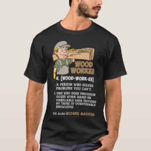 Woodworker ecavator boy zoo colorful bagel T-Shirt