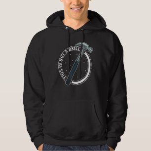 Woodworker Not A Drill Hammer Woodworking Dad Carp Hoodie