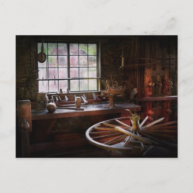 Woodworker - The wheelwright shop Postcard (Front)