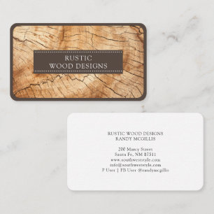 Woodworker Wood Business Card