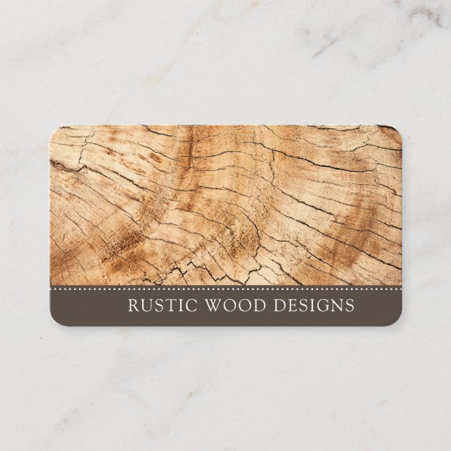 Woodworker Wood Business Card (Front)