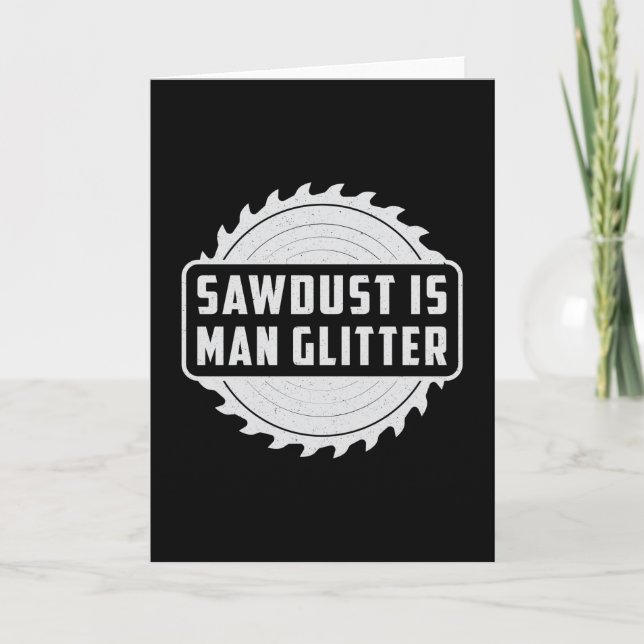 Woodworker Wood Carpenter Woodworking Gift Idea Card (Front)