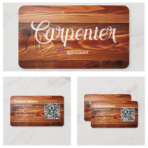 Woodworkers Cabinet Makers Carpenters Templates Business Card