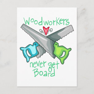 Woodworkers Postcard