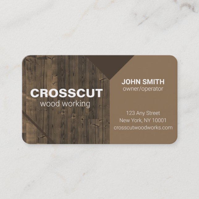 Woodworking Business Card (Front)