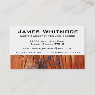 Woodworking Business Card