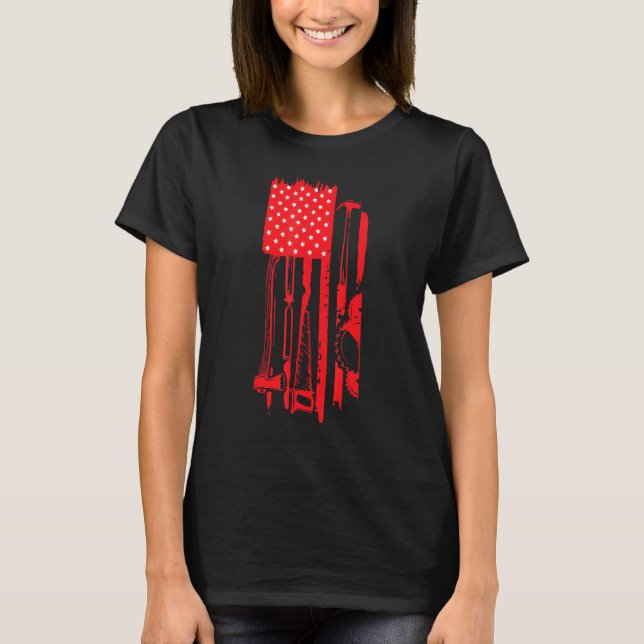 Woodworking Carpenter Hardware Store Lumberjack US T-Shirt (Front)