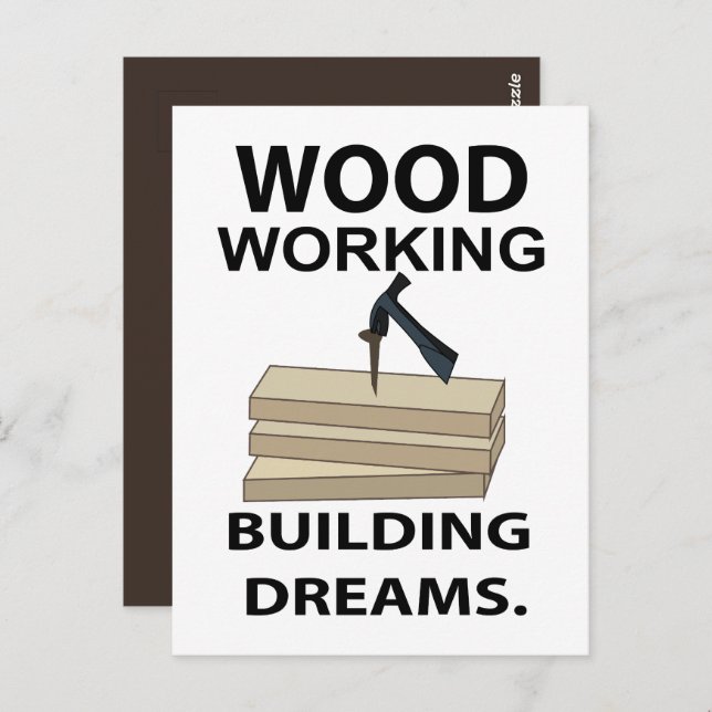 Woodworking Carpenter Woodworker  Postcard (Front/Back)