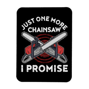 Woodworking Gift Men Lumberjack Arborist Chainsaw Magnet