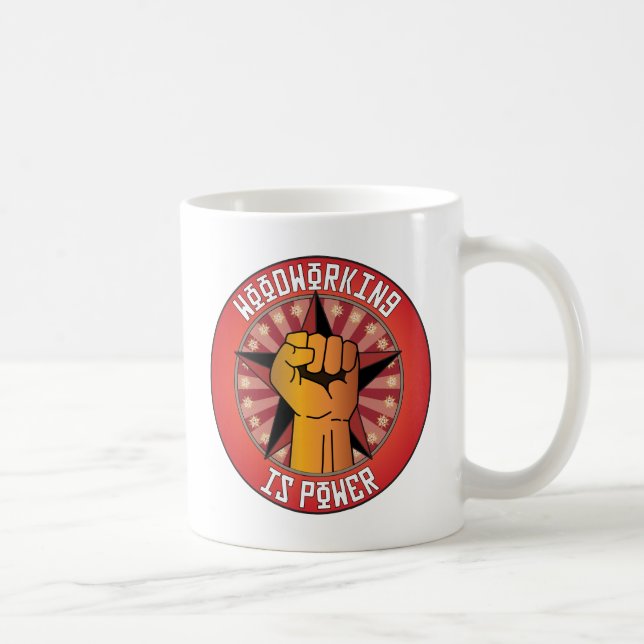 Woodworking Is Power Coffee Mug (Right)