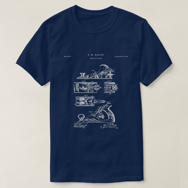 Woodworking Patent  - Tools  T-Shirt (Design Front)