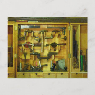 Woodworking Tools Postcard