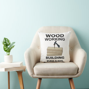 Woodworking Woodworker Carpenter Cushion