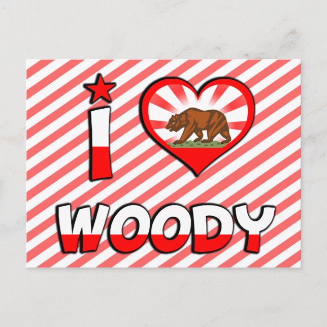 Woody, CA Postcard (Front)