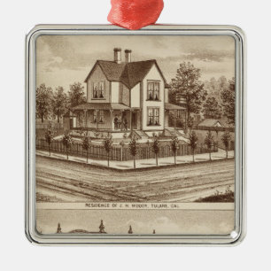 Woody res, Bank of Tulare Metal Tree Decoration