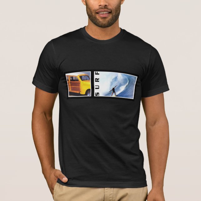 Woody retro Surf art T-Shirt (Front)