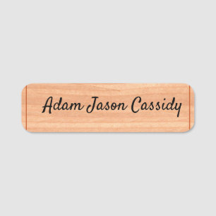 Woody Style Classic Name Tag