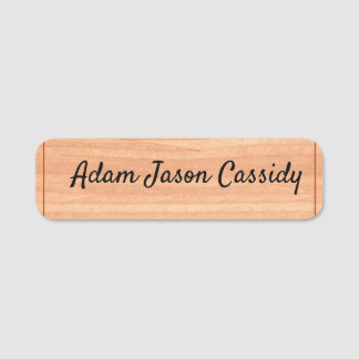 Woody Style Classic Name Tag