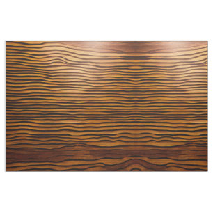 Woody Waves of Wonder - Elegant Wood Grain Modern  Fabric