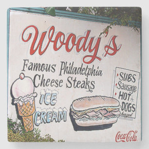 Woody's, Virginia Highland, Atlanta Landmark Marbl Stone Coaster