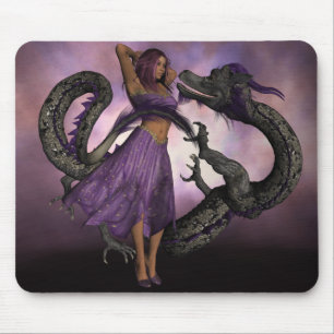 Wooed by the Dragon Mouse Pad
